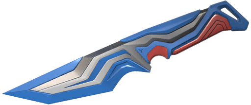 Striker Knife (Blue/White/Red)